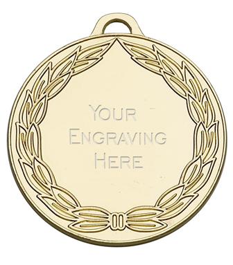 Classic Wreath 50mm Medal