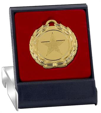 Mega Star 40mm Medal With Box