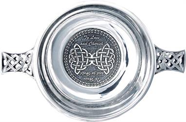 Pewter Quaich Bowl - Wedding Vows