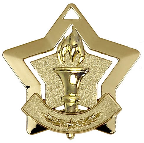 Victory Torch Mini Star Medal