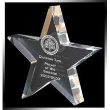 WhiteFire Optical Crystal - Standing Star