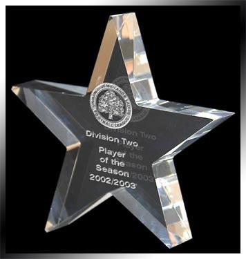 WhiteFire Optical Crystal - Standing Star