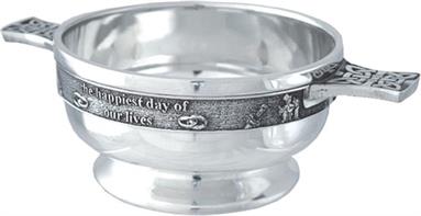 Pewter Quaich Bowl - Wedding 'Thankyou'