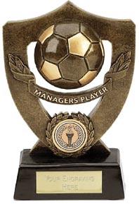 Dual Tone Resin Football Award - Manager's Player