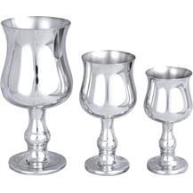Pewter 'Georgian' Goblets - Three Sizes