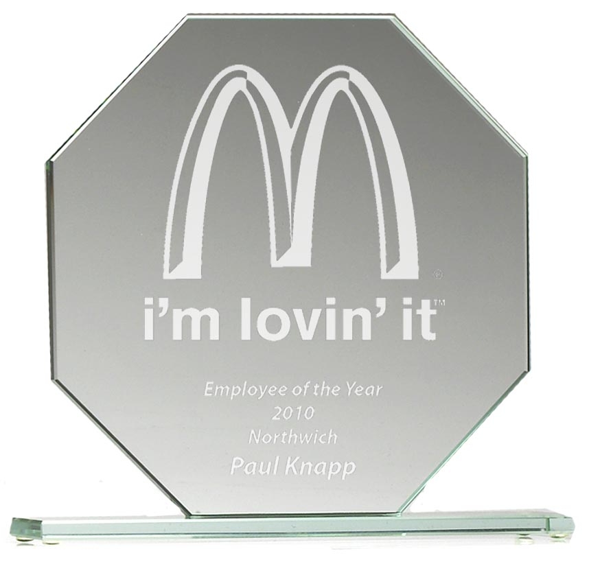 Octagon Jade Glass Award