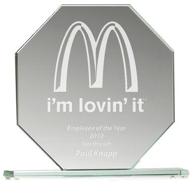 Octagon Jade Glass Award