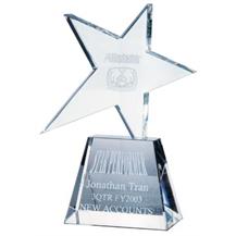 Optical Crystal Meteor Award - Clear