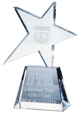 Optical Crystal Meteor Award - Clear