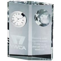 Optical Crystal Globe Clock