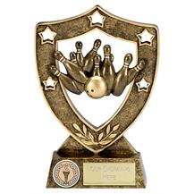 Shield Star Ten Pin Trophy