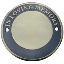 Circular Bench Memorial Plaque