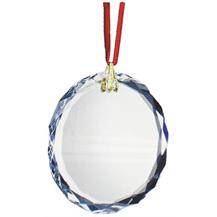 Gem-Cut Optical Crystal Disc - Round