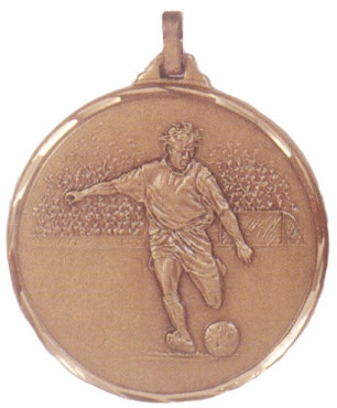 Faceted Football Medal - Strike