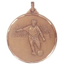Faceted Football Medal - Strike