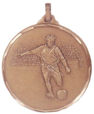 Faceted Football Medal - Strike