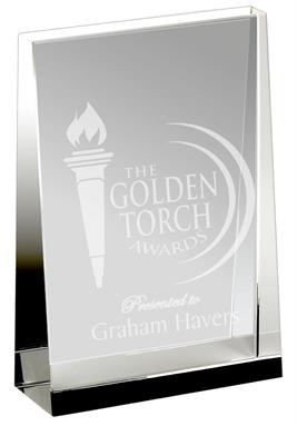 Guardian Crystal Wedge Trophy Award KK002