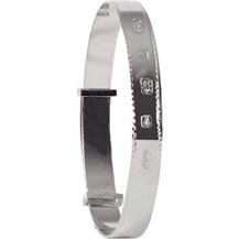 Hallmarked Silver Child's Bangle - Wide Surface