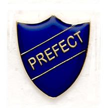 Blue School Prefect Shield Badges