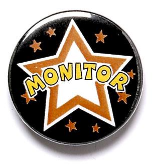Monitor Pin Badge