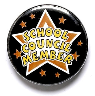 School Council Member Star Pin Badge