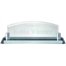 Jade Glass Name Plate