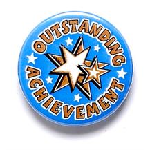 Outstanding Achivement Star Pin Badge