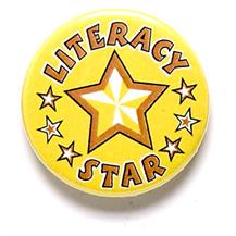 Literacy Star Pin Badge