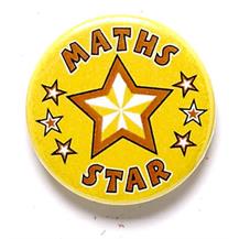 Maths Star Pin Badge BA048