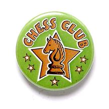 Chess Club Star Pin Button Badge
