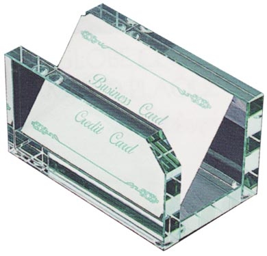 Jade Glass Card Holder