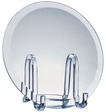 Bevelled Jade Glass Salver