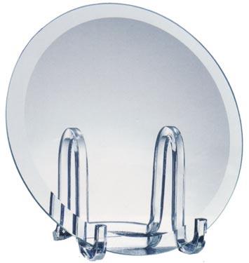 Bevelled Jade Glass Salver