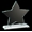 Ruby Collection Star Glass Plaque