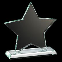 Ruby Collection Star Glass Plaque