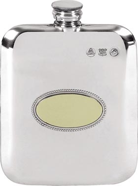 Pewter Slimline Hip Flask