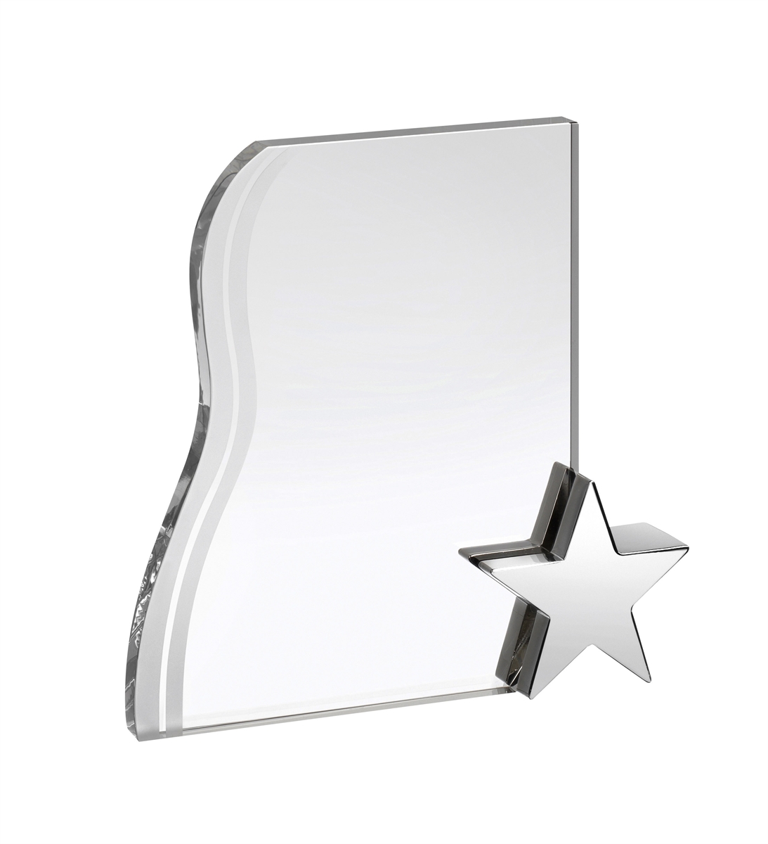 AC114d Crystal Star Award with Metal Star