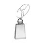 AC169 Crystal Golf Award With Metal Figure thumbnail