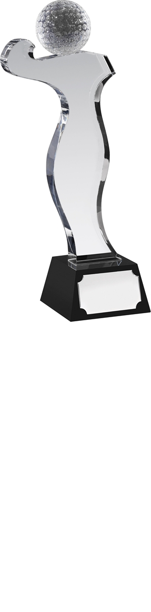 AC51 Crystal Sculpted Golf Award