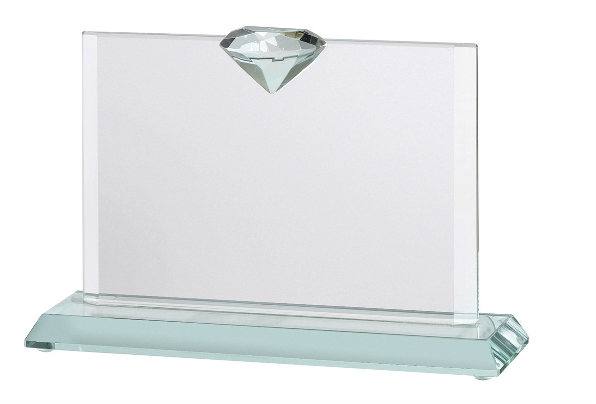 JOG024 Jade Diamond Glass Award