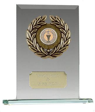 JC003 Jade Glass Centre Holder Trophy