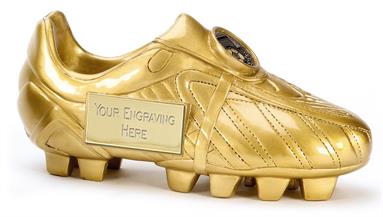 A1391 Golden Boot Resin Football Trophy