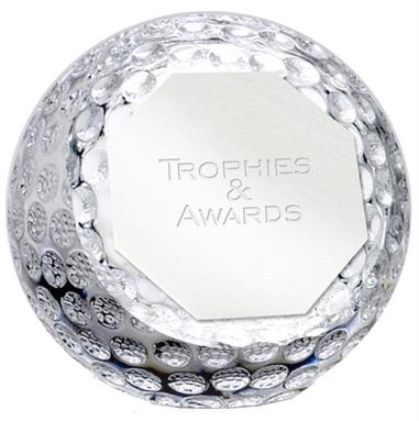 PA04C Golf Glass Paperweight