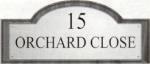 15in x 8in Solid Brass Wall Plaque