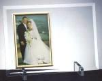Flat Vertical Jade Glass Photo Frame