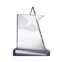 Superb Optical Crystal Waving Star Award