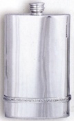 Irish Pewter Hip Flask with Celtic Band