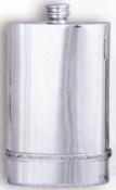 Irish Pewter Hip Flask with Celtic Band