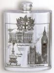 'Pride of London' Pewter Hip Flask