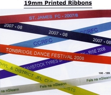 19mm PRINTED SATIN RIBBONS